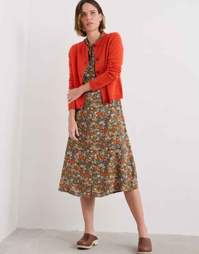 Seasalt Cornwall - Tern Tide Merino Blend Cardigan - Mandarin