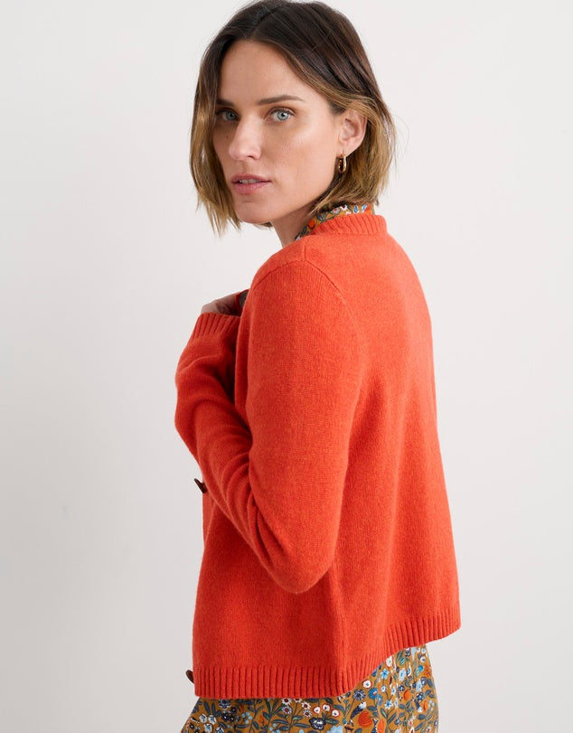Seasalt Cornwall - Tern Tide Merino Blend Cardigan - Mandarin
