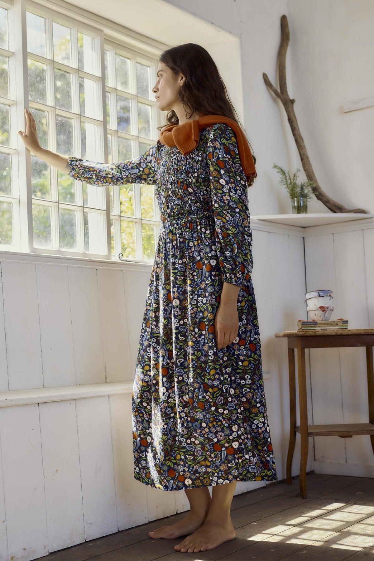 Seasalt Cornwall  - Meadowsweet Dress - Still Life Maritime