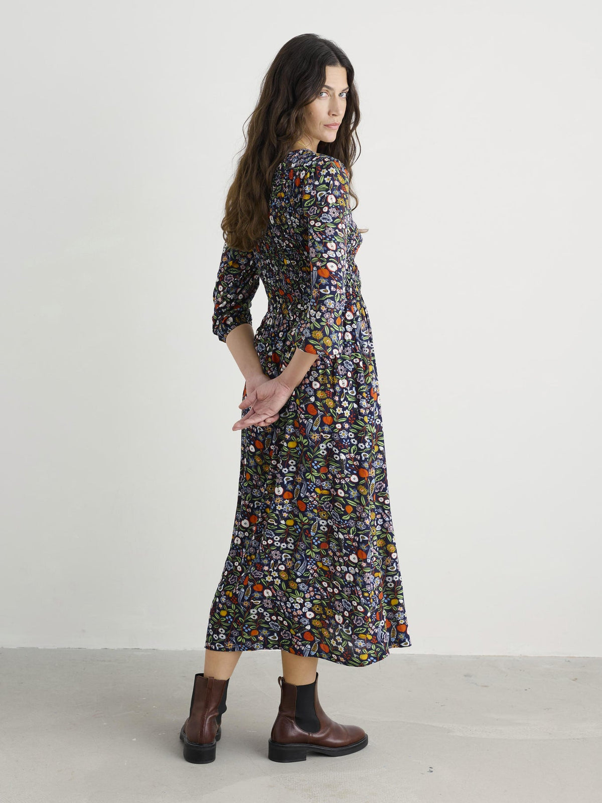 Seasalt Cornwall  - Meadowsweet Dress - Still Life Maritime