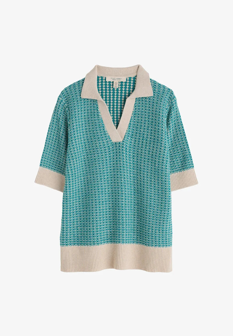 Seasalt Cornwall - Reed Bunting Top - Downwind Chalk Emulsion