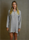 Rustic ‘Giana’ Shirt Dress Check - Taupe