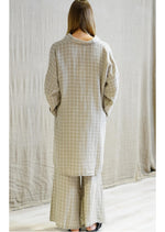 Rustic ‘Giana’ Shirt Dress Check - Venti Taupe