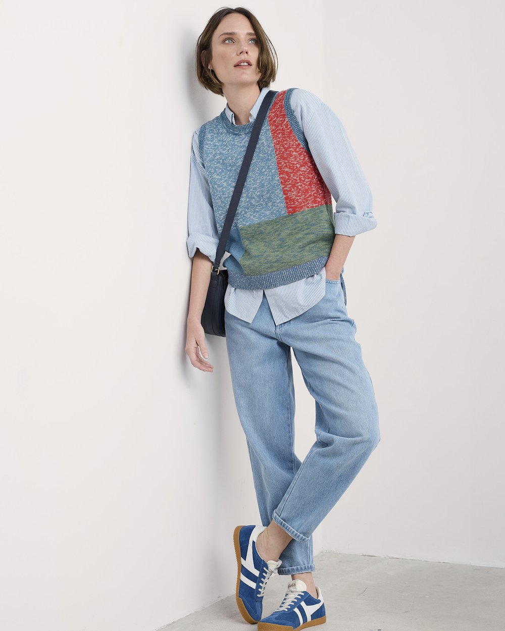 Seasalt Cornwall - Morgana Knitted Vest - Tangle Wood Lagoon Multi