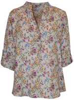 Blueberry Italia ‘Floral ‘Henley’ Shirt - Various Colours