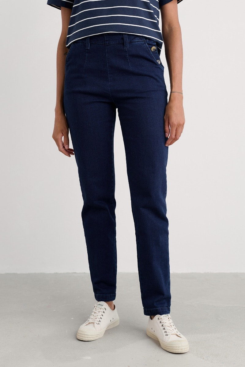 Seasalt Cornwall - Waterdance Denim Trouser - Dark Indigo Wash