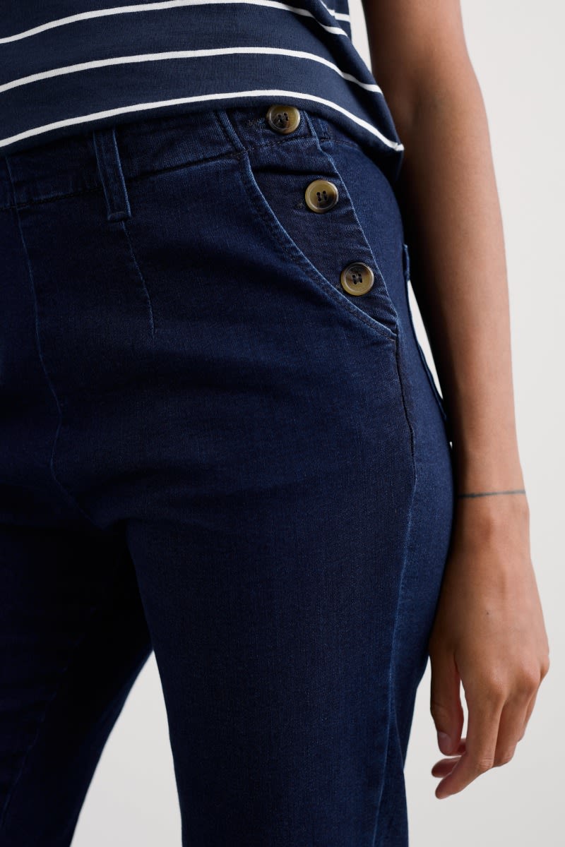 Seasalt Cornwall - Waterdance Denim Trouser - Dark Indigo Wash