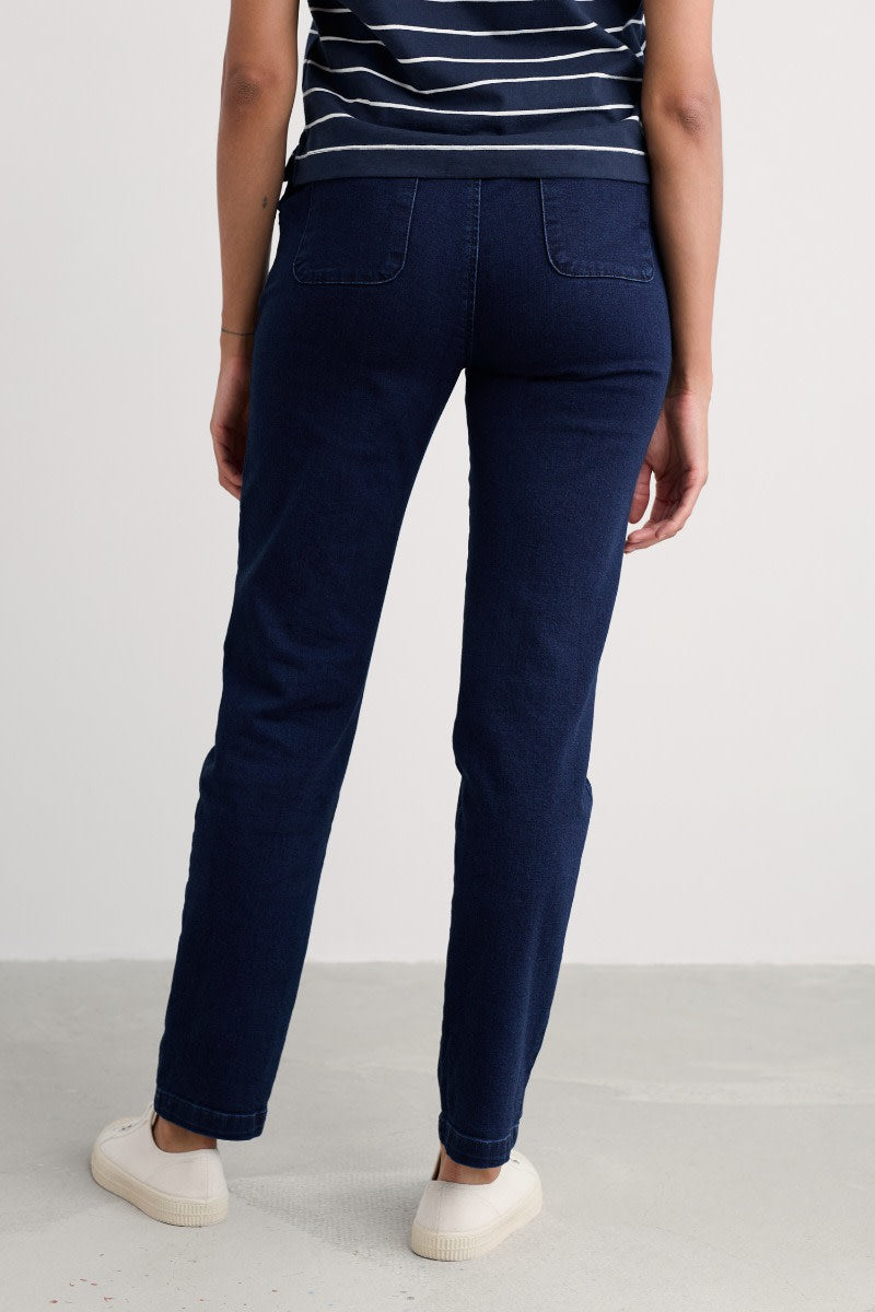 Seasalt Cornwall - Waterdance Denim Trouser - Dark Indigo Wash