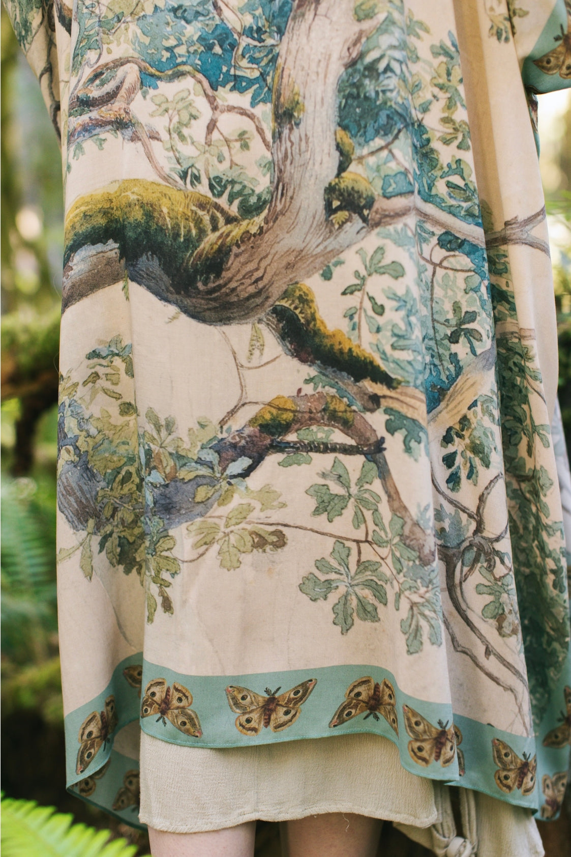 Market Of Stars - ‘Earth and Sky’ Bohemian Goddess Starduster Kimono W/Trees