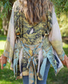 ‘Tree of Life’ Matinée Duster Kimono w/ Dove Mid-Length