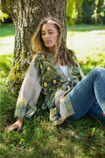 ‘Tree of Life’ Matinée Duster Kimono w/ Dove Mid-Length