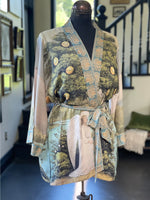 ‘Tree of Life’ Matinée Duster Kimono w/ Dove Mid-Length