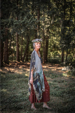 ‘Castles in the Air’ Bohemian Goddess Starduster Kimono Duster Mid-Length