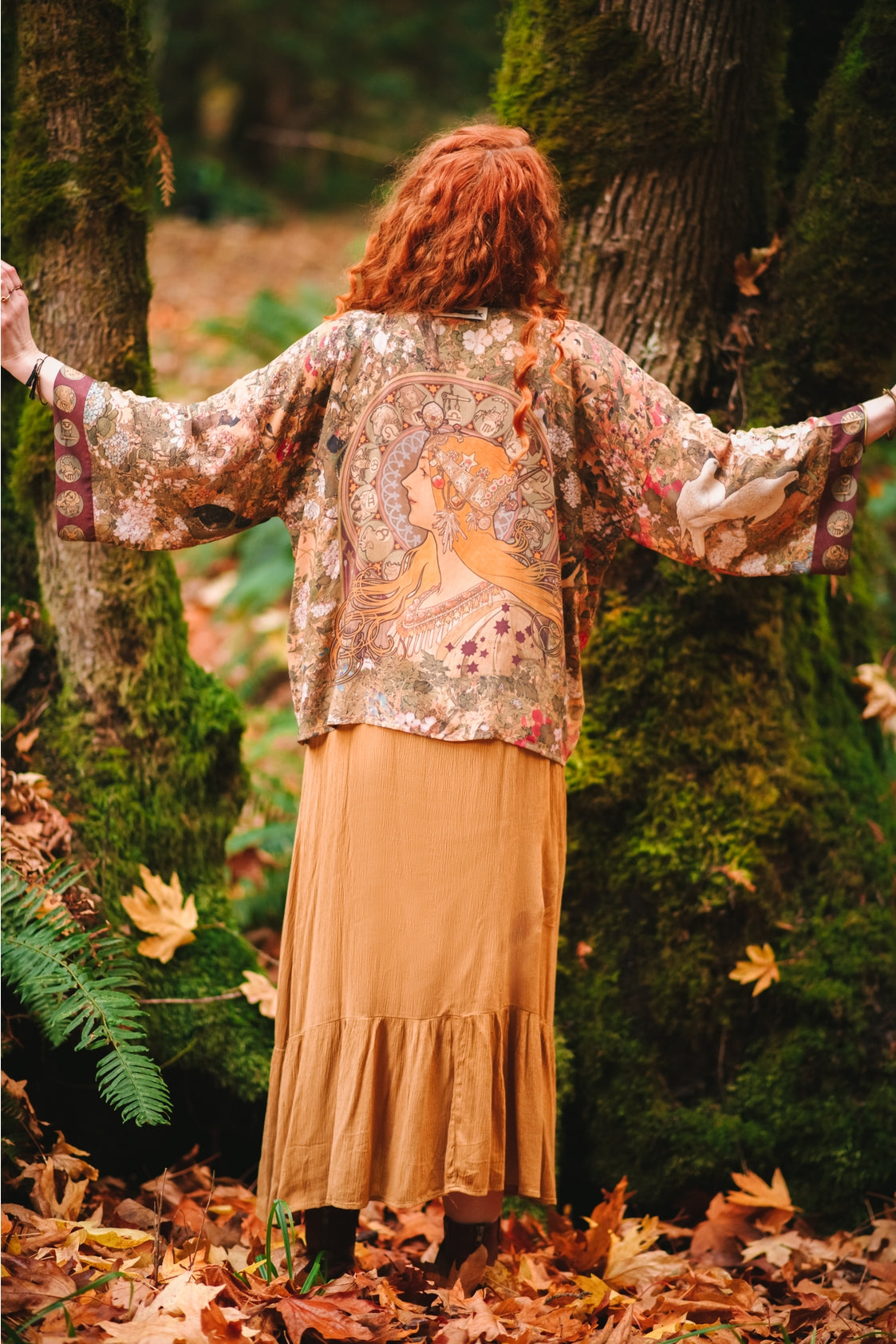 ‘Dream Weaver’ Pixie Duster Cropped Kimono w/ Zodiac