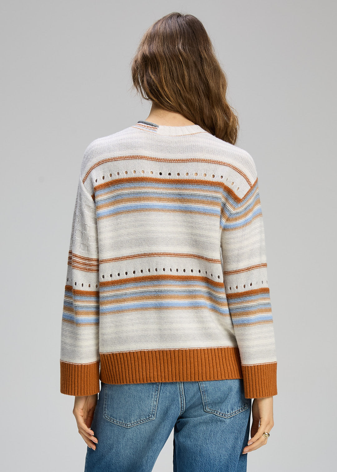 Zaket & Plover - Stripe Pop Jumper - Mercury