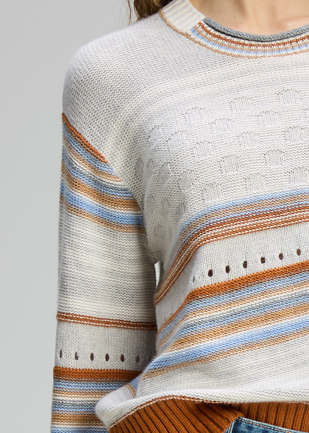 Zaket & Plover - Stripe Pop Jumper - Mercury