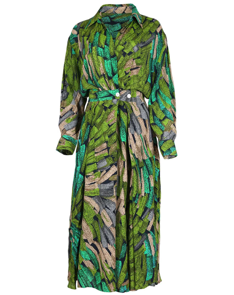 Olga De Polga ‘Vivant Parisian’ Midi Wrap Dress - Green