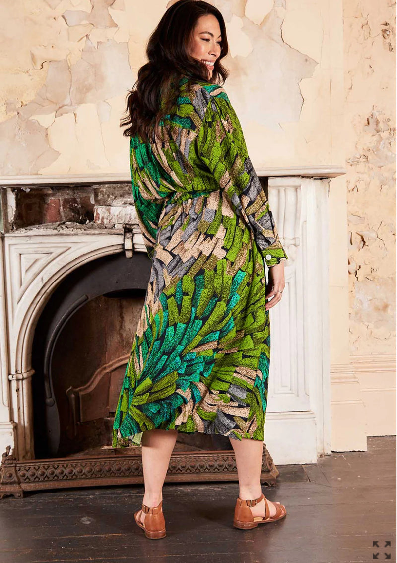 Olga De Polga ‘Vivant Parisian’ Midi Wrap Dress - Green - LAST - Size S