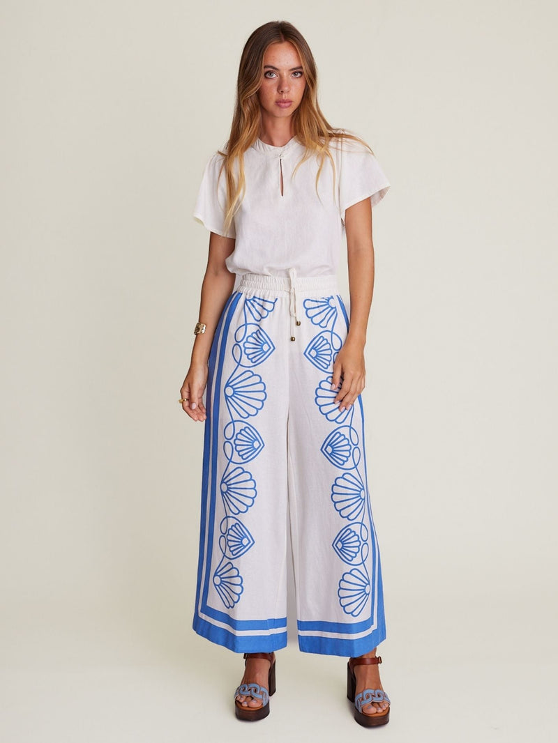 State Of Embrace ‘Aphrodite’ Palazzo Pant -Lapis Blue