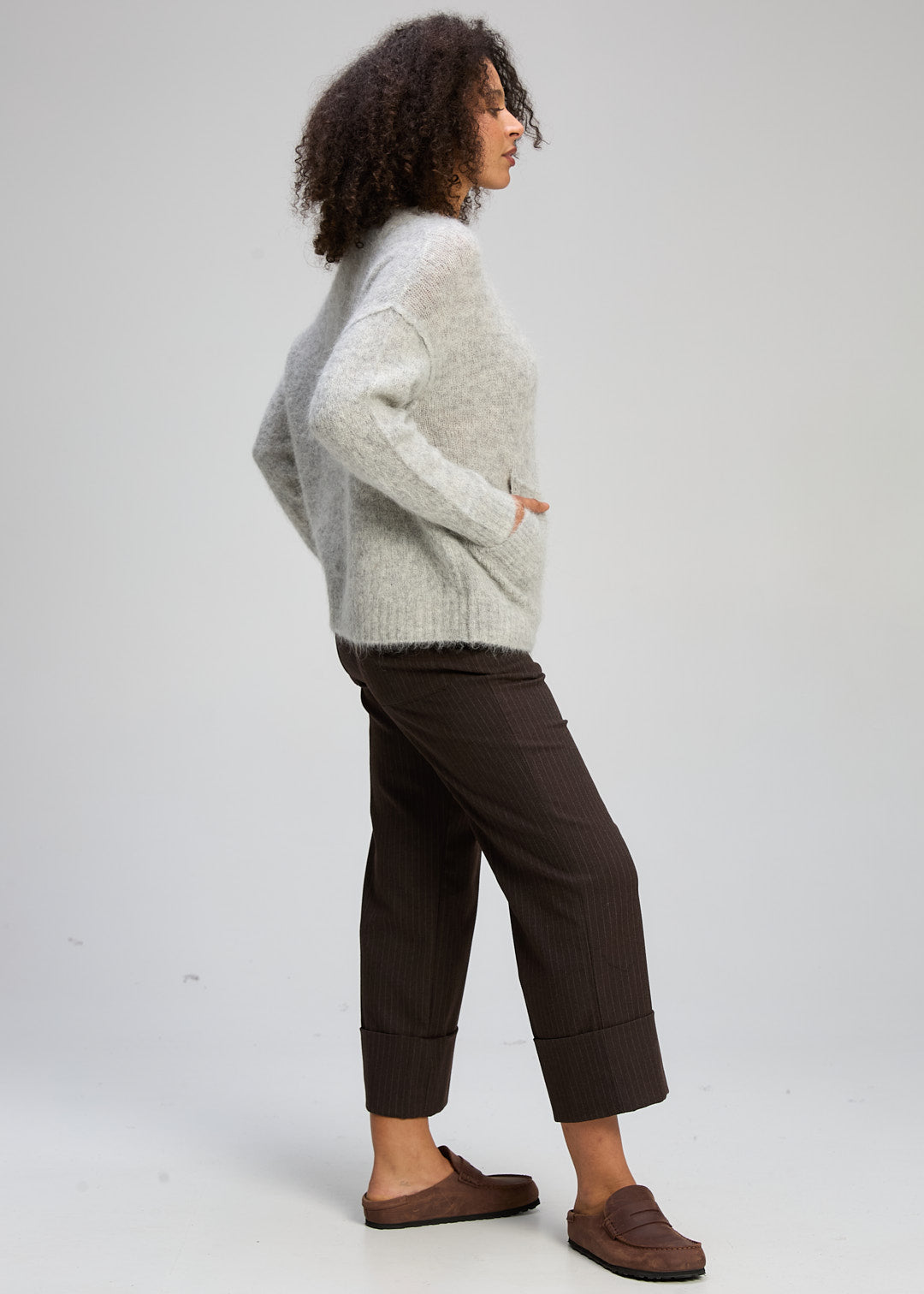 Zaket & Plover - Alpaca Jumper - Marl Grey