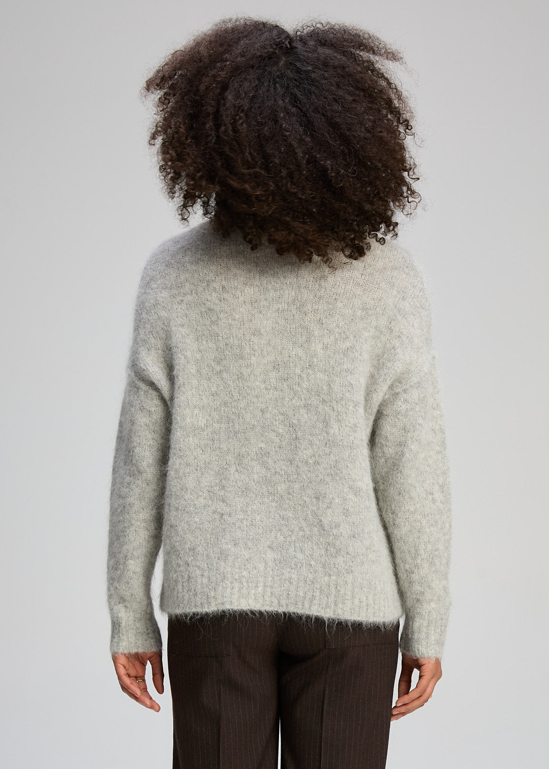 Zaket & Plover - Alpaca Jumper - Marl Grey