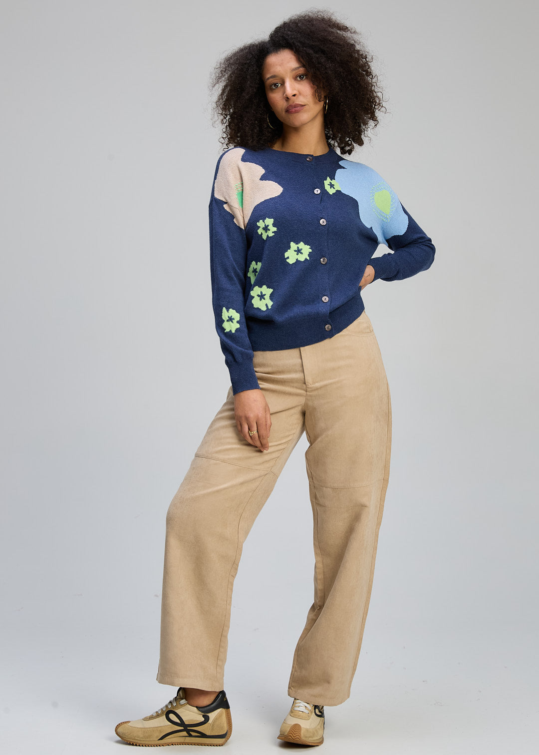 Zaket & Plover - Petal Play Cardi - Denim