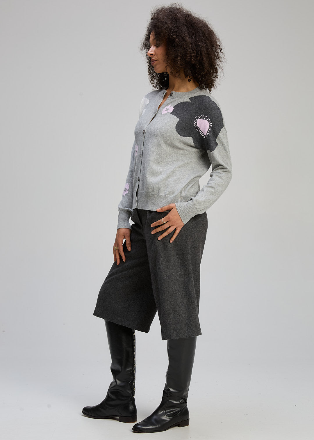 Zaket & Plover - Petal Play Cardi - Marl