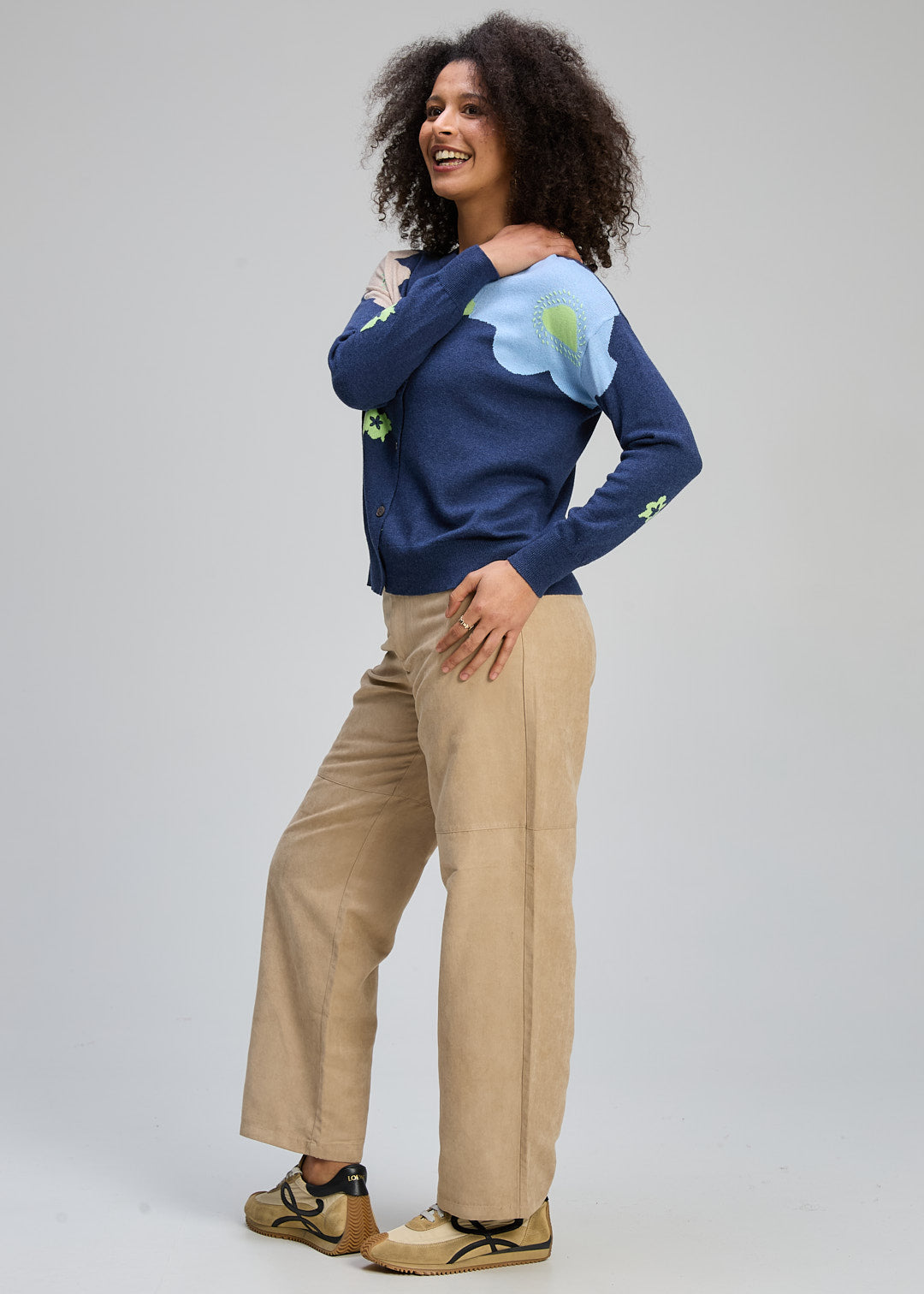 Zaket & Plover - Petal Play Cardi - Denim