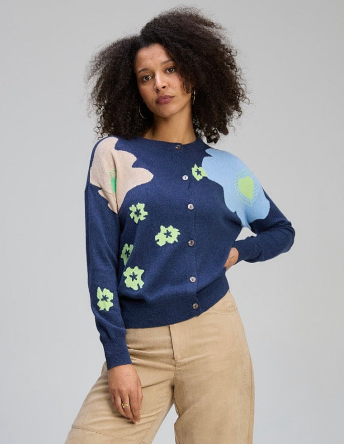 Zaket & Plover - Petal Play Cardi - Denim