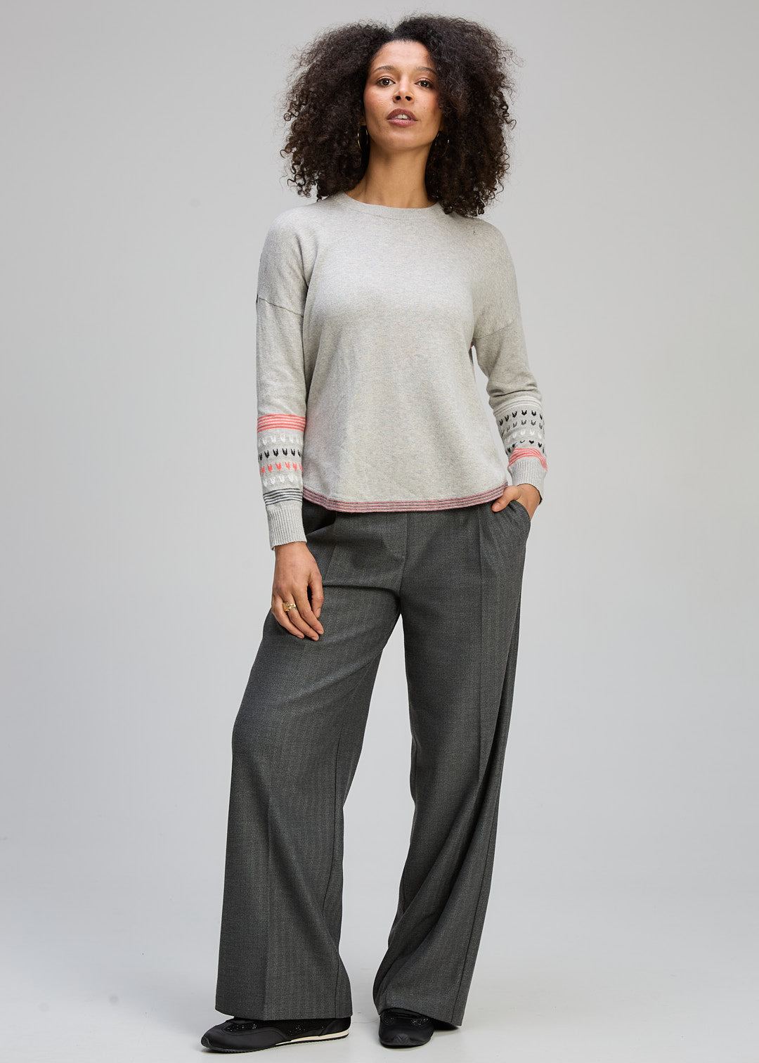 Zaket & Plover - Textured Swing Jumper - LT Marl