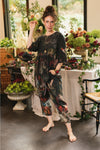 ‘ Flight of Fancy’ Artist Tunic Dress with Pockets & Hummingbirds