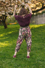 ‘Make A Wish’ Linen Bamboo Cropped Boho Artist Pant w/ Wishbone Dandelion