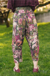 ‘Make A Wish’ Linen Bamboo Cropped Boho Artist Pant w/ Wishbone Dandelion