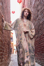 ‘Friendship Love & Truth’ Vintage Wash Duster Kimono Coat Robe