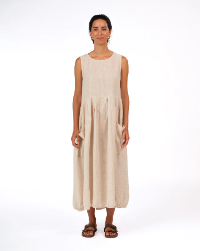 Montaigne - Sartene - French Linen Dress in Houndstooth - Various Colours