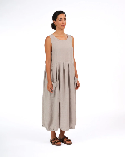 Montaigne - Sartene - French Linen Dress in Houndstooth - Various Colours