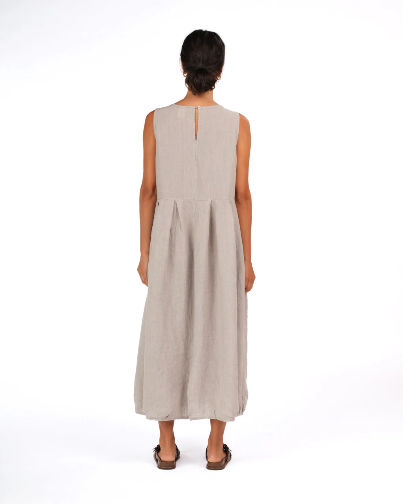 Montaigne - Sartene - French Linen Dress in Houndstooth - Various Colours