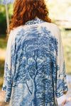 Let the Light in Opera Duster Kimono Robe w/ Delft