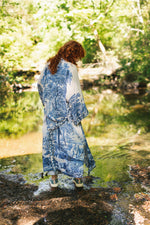 Let the Light in Opera Duster Kimono Robe w/ Delft