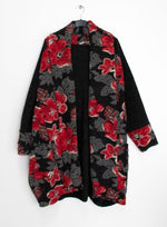 ‘Helene’ Embroidered Boiled Wool Coat PLUS Size - Various Colours