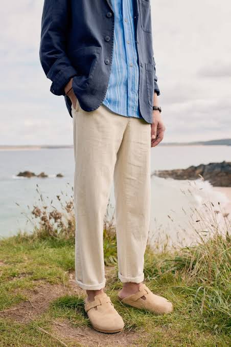 Seasalt Cornwall - Men's 'Messack' Trouser - Undyed Linen