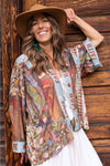 ‘Love Language Pixie, Hope’ Cropped Bamboo Duster Kimono Cardigan - Faith