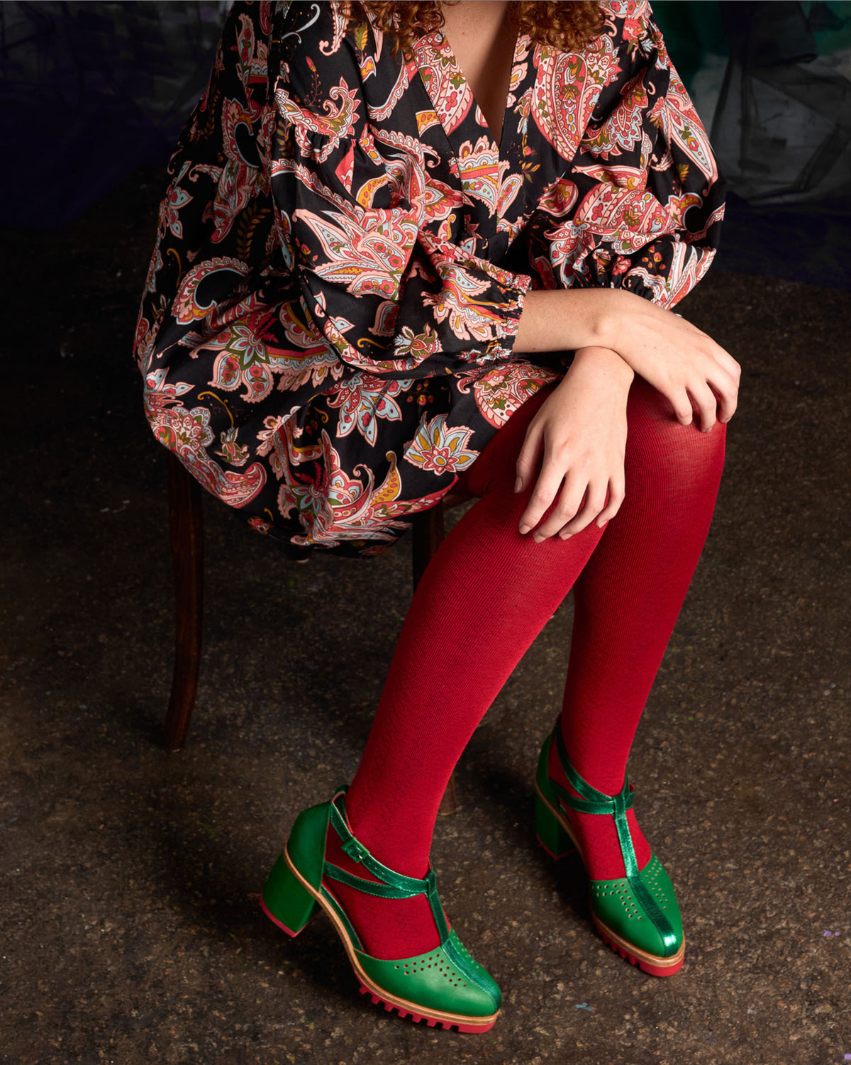 Tightology - Geo - Merino Wool Tights - Various Colours