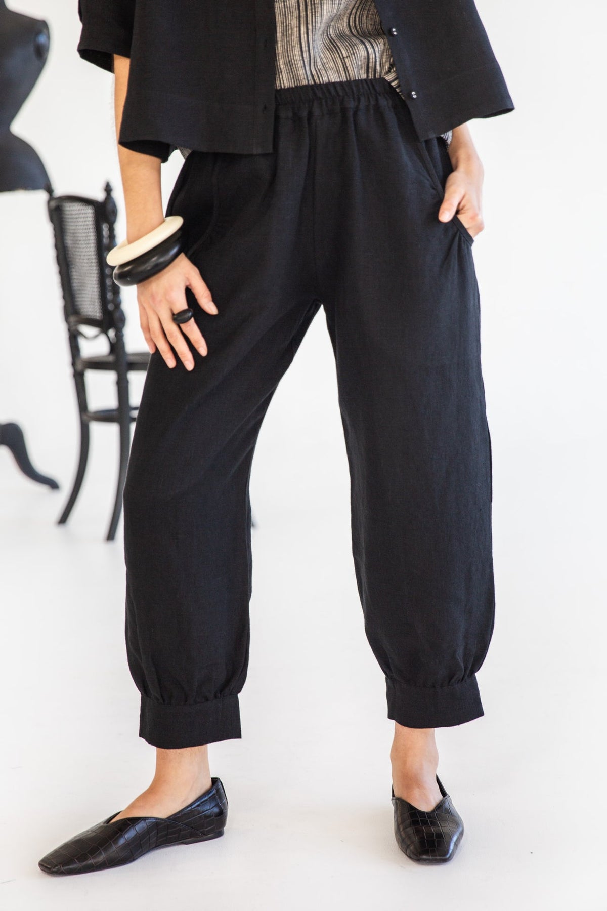 Eva’s Sunday - Tabitha - Linen Pant - Black