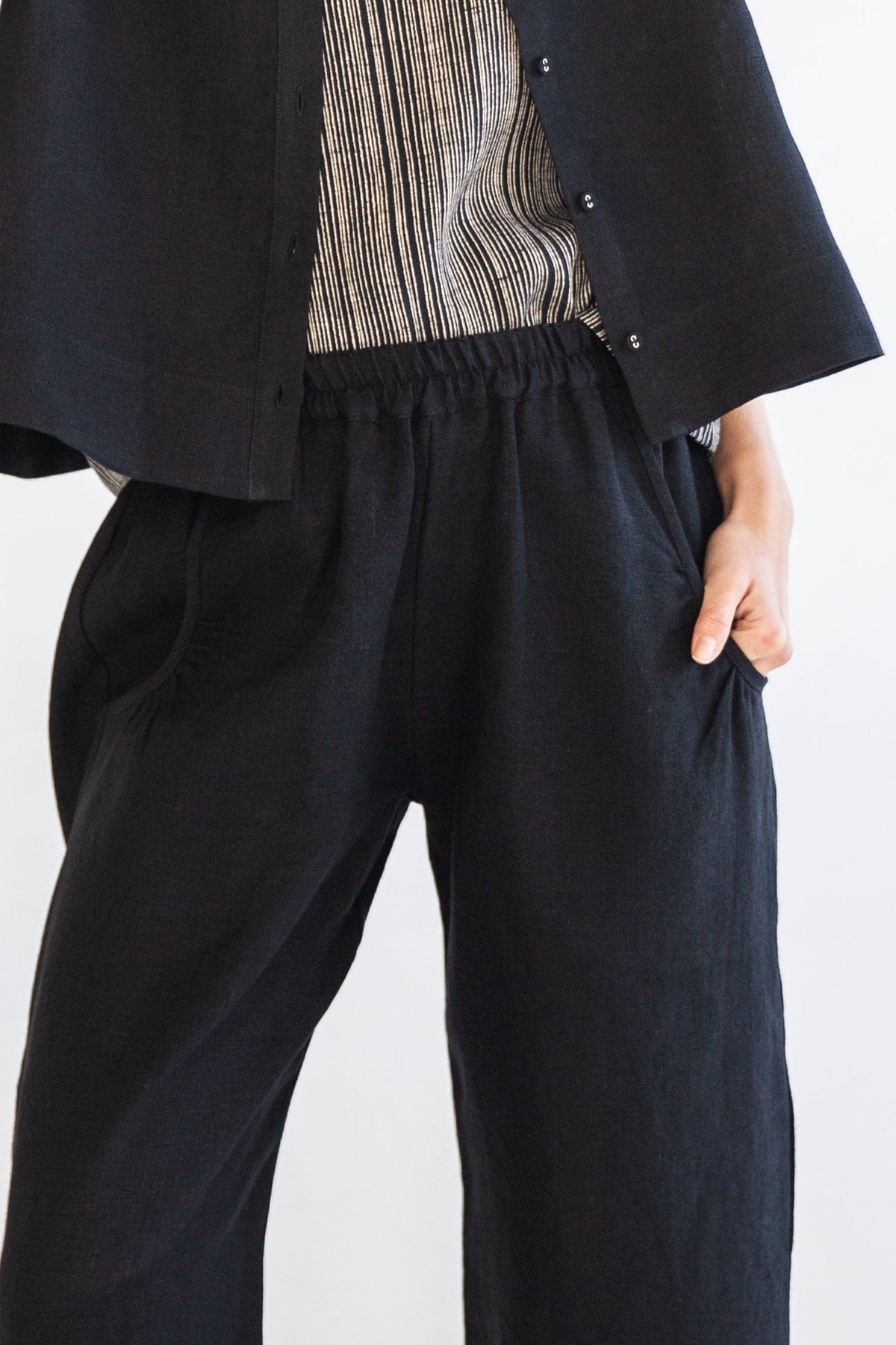 Eva’s Sunday - Tabitha - Linen Pant - Black