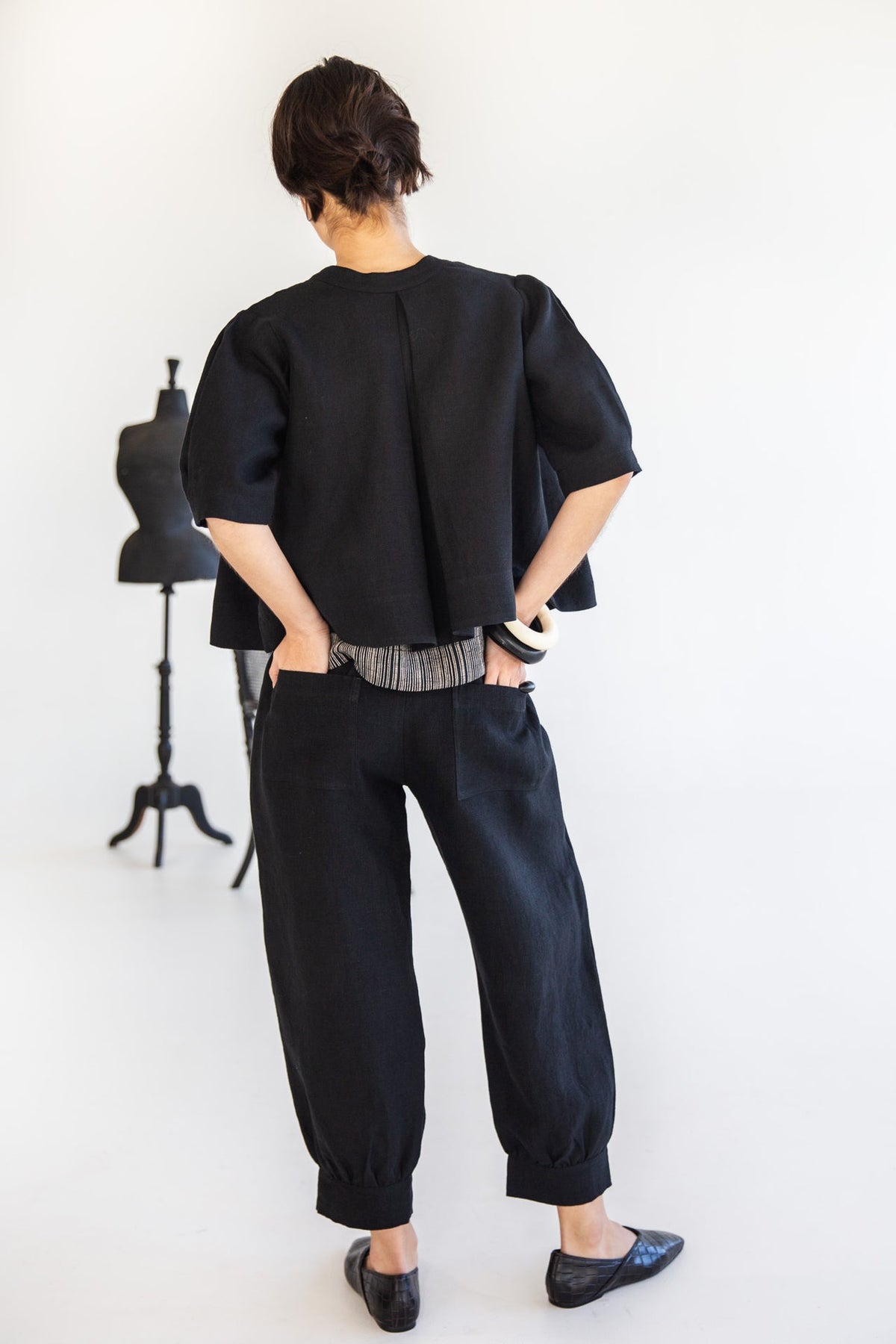 Eva’s Sunday - Tabitha - Linen Pant - Black
