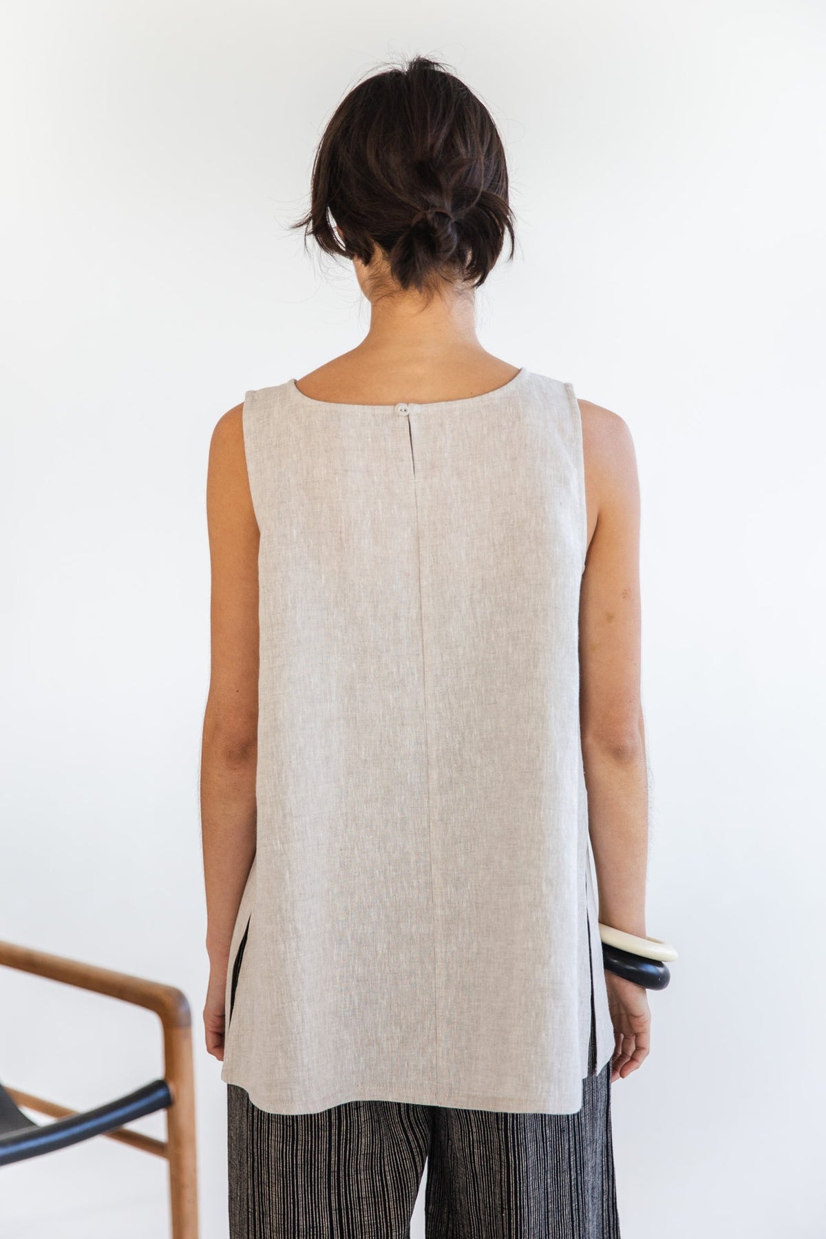 Eva’s Sunday - Asher Linen Singlet - Neutral