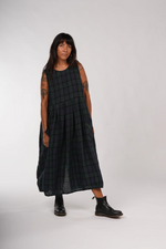 Montaigne ‘Sartene’ Winter Weight Tartan French Linen Dress