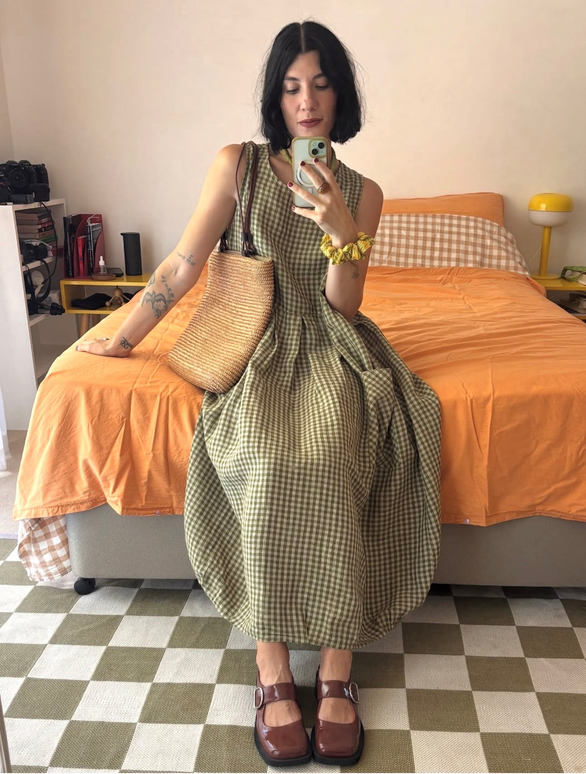 Montaigne - Sartene - French Linen Dress in Gingham - Various Colours