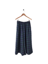 Montaigne ‘Freya’ French Winter Weight Linen Pants - Blue Tartan